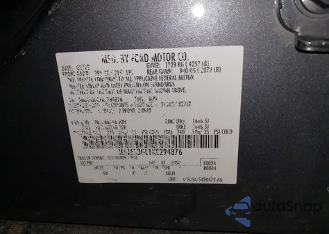 2019 Ford Ecosport Se z USA, uszkodzony, nr VIN MAJ6S3GL1KC294876